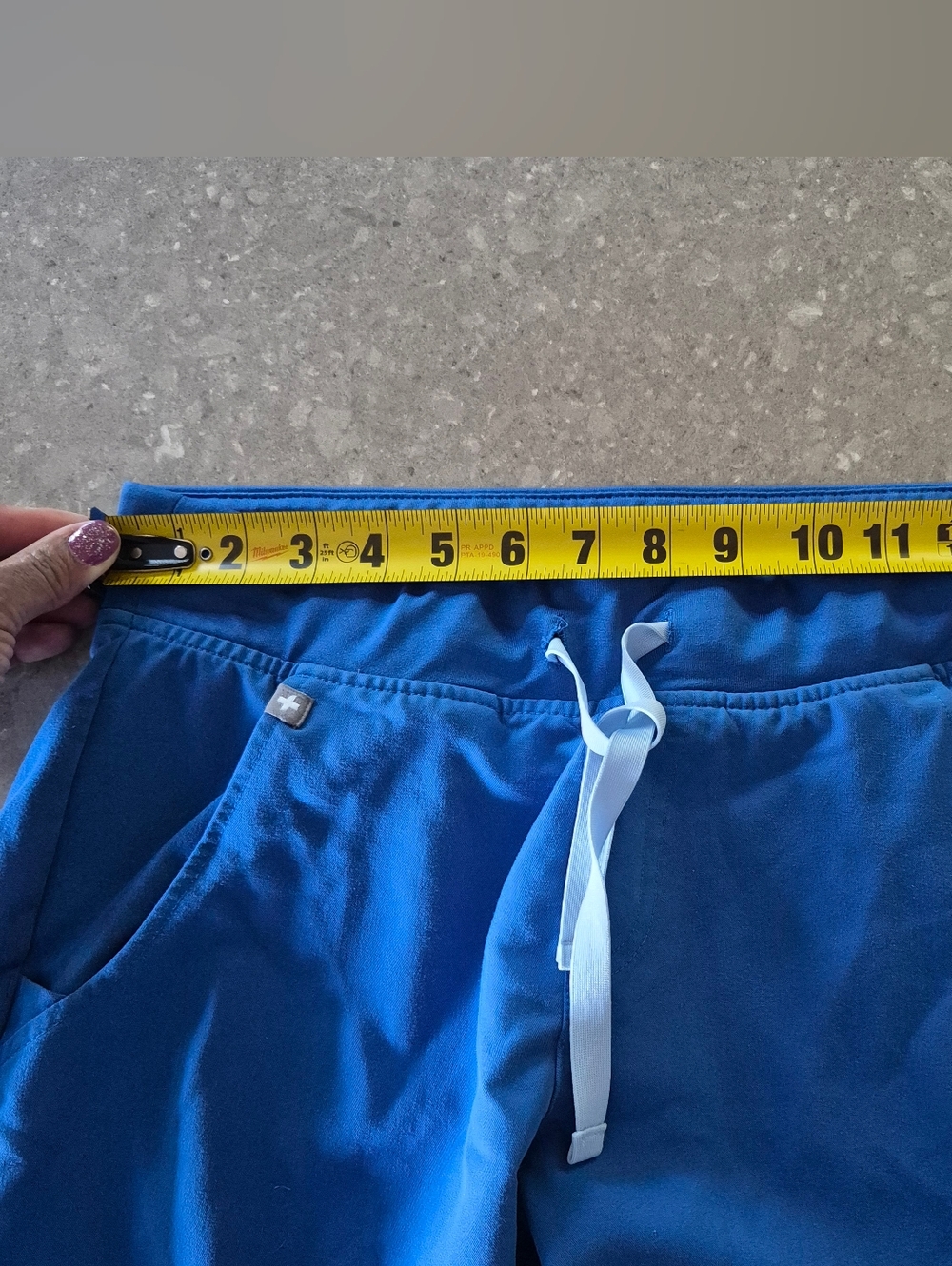 Figs Zamora Jogger Scrub Pants Sz Small Blue Style#W18SZ2005 Nurse Medical - Picture 11 of 13